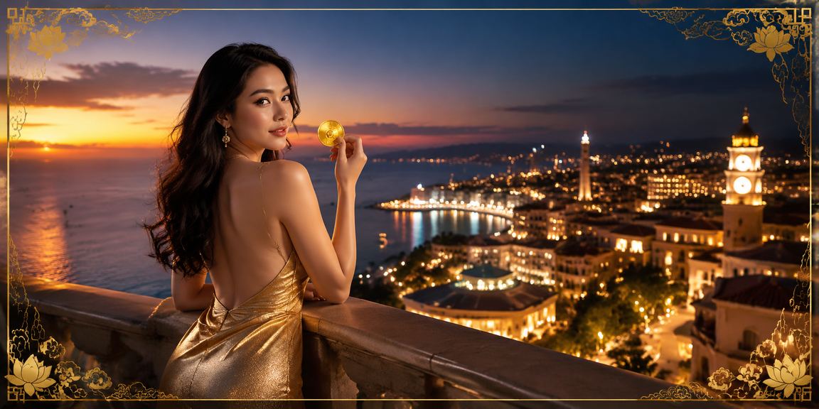 Cảnh bãi biển Phú Quốc với không khí giải trí casino sôi động